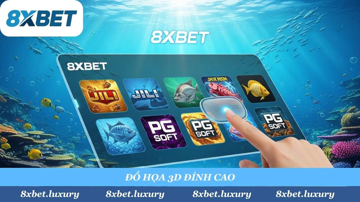 8xbet hợp tác với các sảnh game Bắn Cá "xanh chín" hàng đầu như JILI, PG Soft, mang đến trải nghiệm đồ họa 3D "mãn nhãn" và cơ chế đổi thưởng minh bạch.
