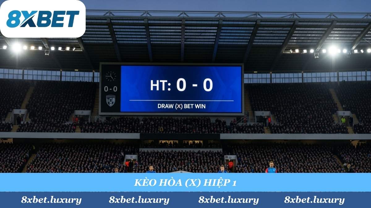 Kinh nghiệm "xương máu" từ 8xbet: Kèo HÒA (X) Hiệp 1 là "mỏ vàng" thật sự, vì tỷ số 0-0 (hòa) là kết quả cực kỳ phổ biến khi hai đội mạnh "thăm dò" nhau.