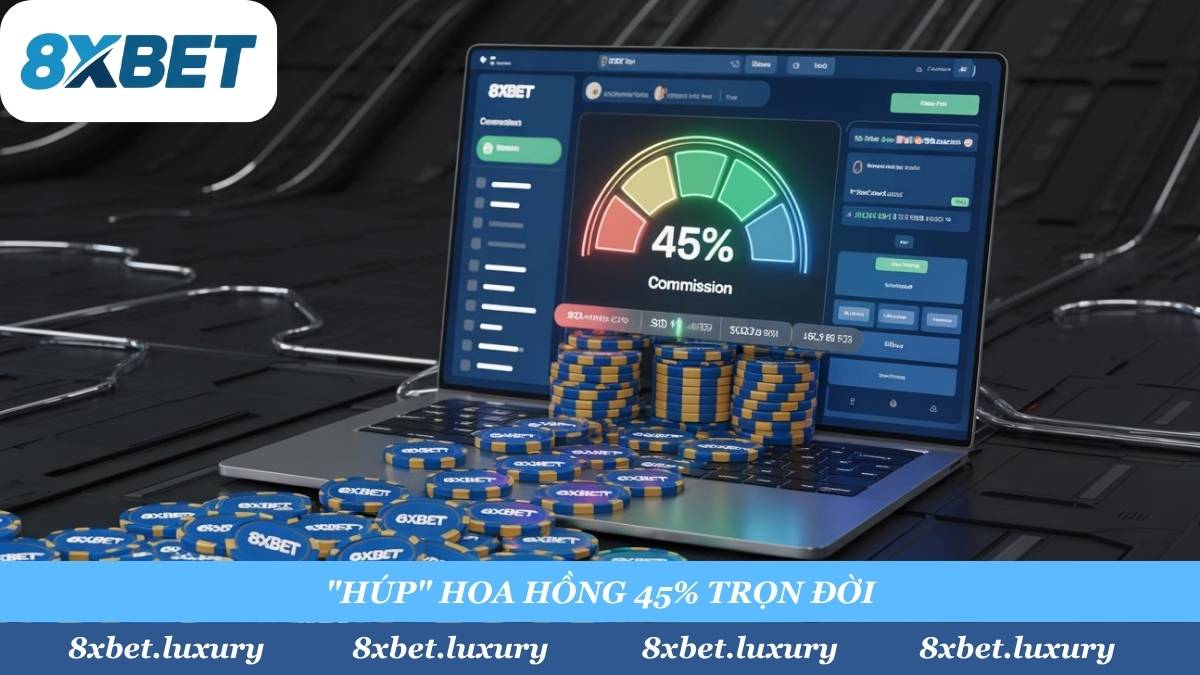 Trở thành Đại Lý 8XBET, anh em không chỉ 'vào bờ' mà còn trở thành 'chủ dòng'. Hưởng hoa hồng 'khủng' lên đến 45% trọn đời, thanh toán 'sòng phẳng' vào ngày 7 hàng tháng.