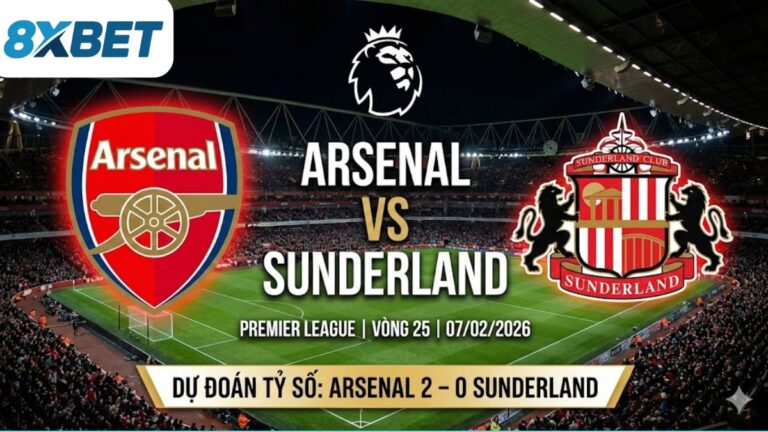 Nhận định, Dự đoán tỷ số Arsenal vs Sunderland (07/02): Pháo Thủ giữ vững ngôi đầu